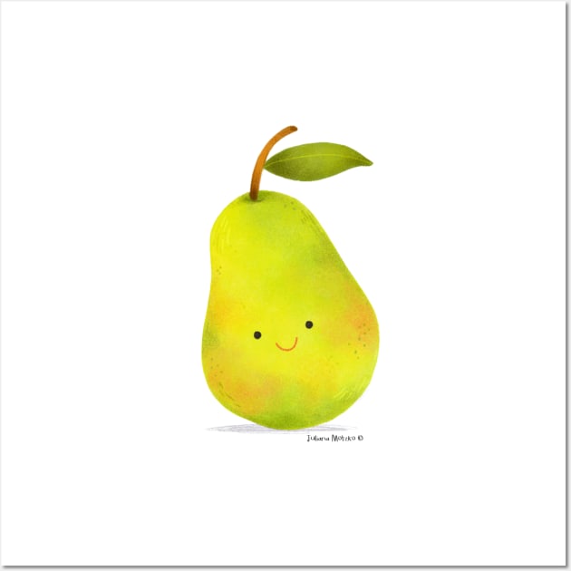 Pear Wall Art by julianamotzko